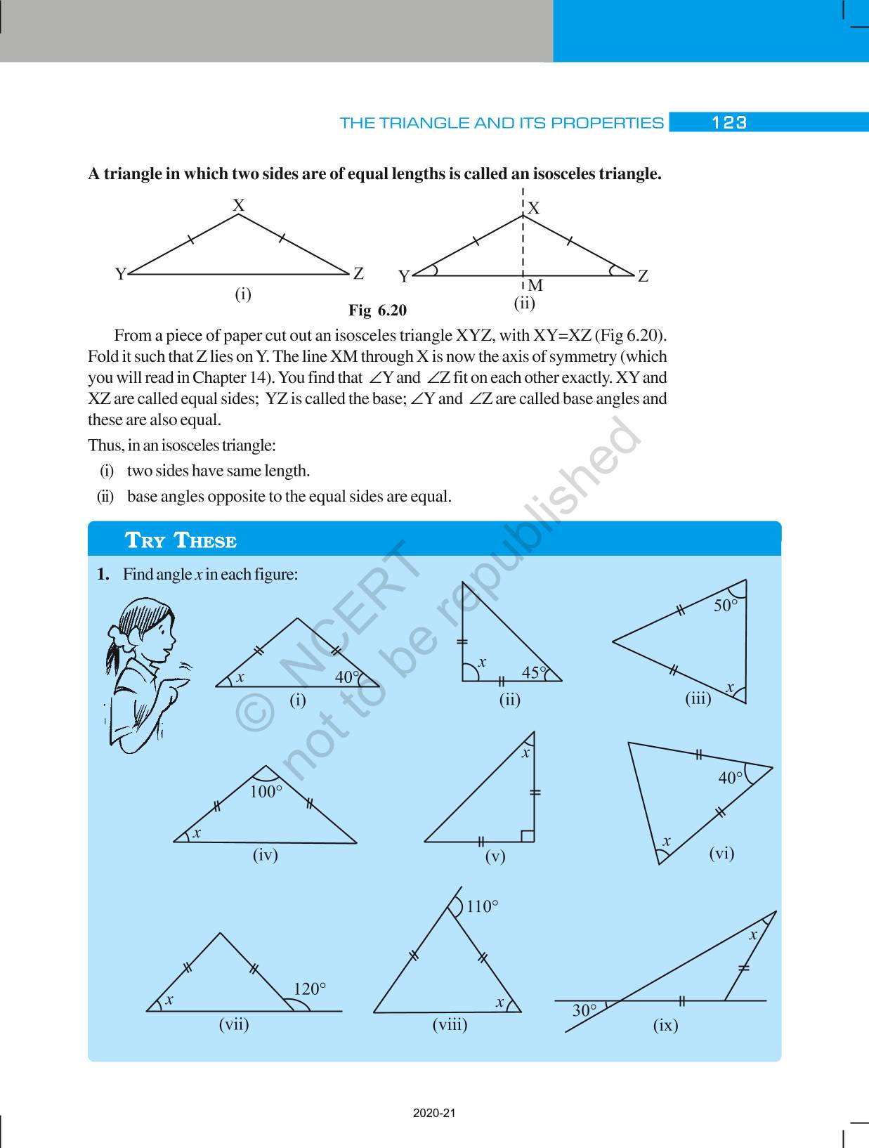 properties of triangle class 7 in hindi